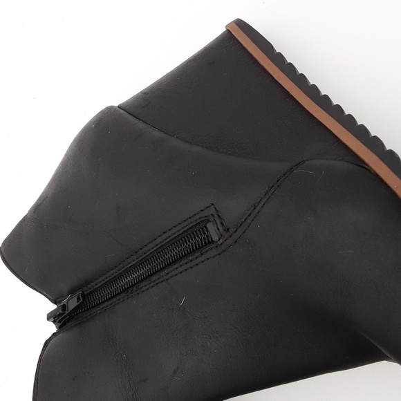 Naturalizer Soul Black Wedge Ankle Boots Wedge Casual 8M Casual Office Y2k 8M - Picture 9 of 14